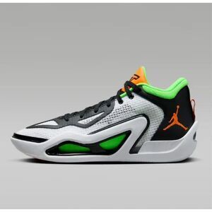 Nike Jordan Tatum 1 White | Orange| Black Home Team DZ3324 108 NWB Men Size 10.5